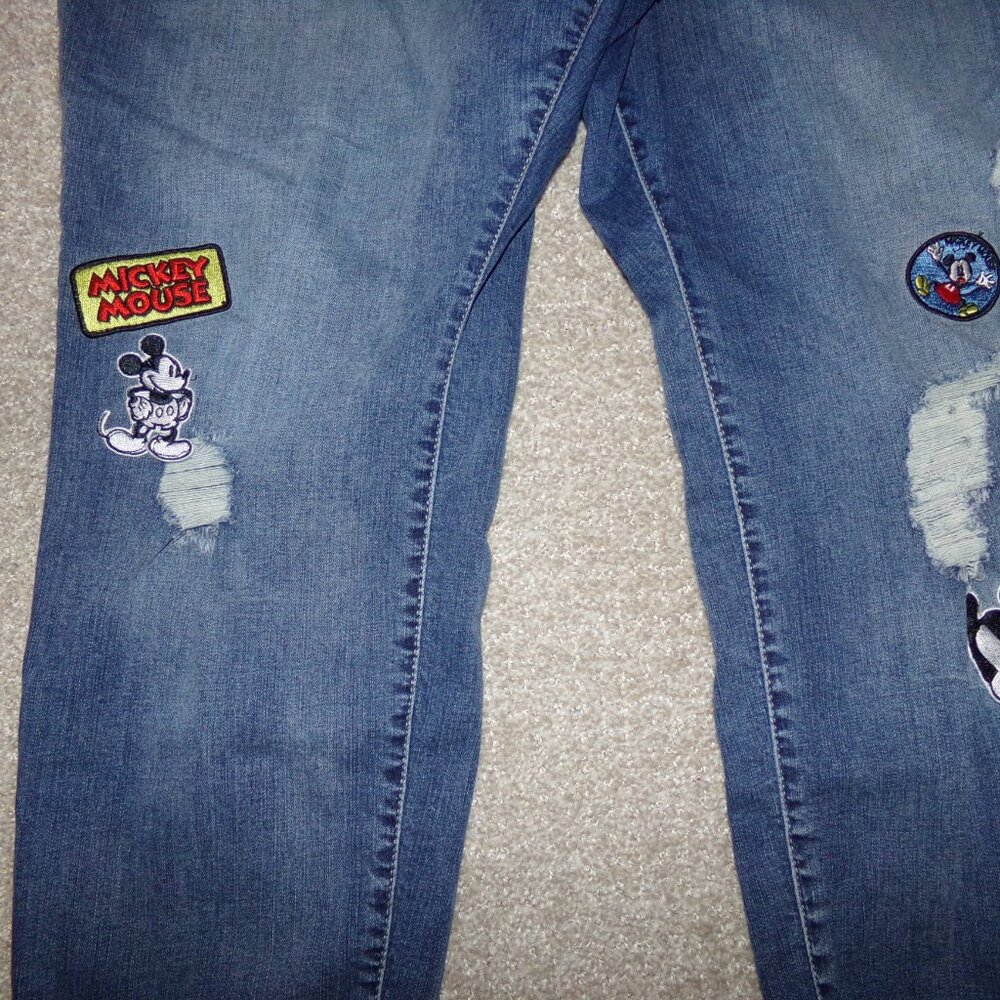 TORRID X DISNEY MICKEY MOUSE PATCH DISTRESSED JEA… - image 4